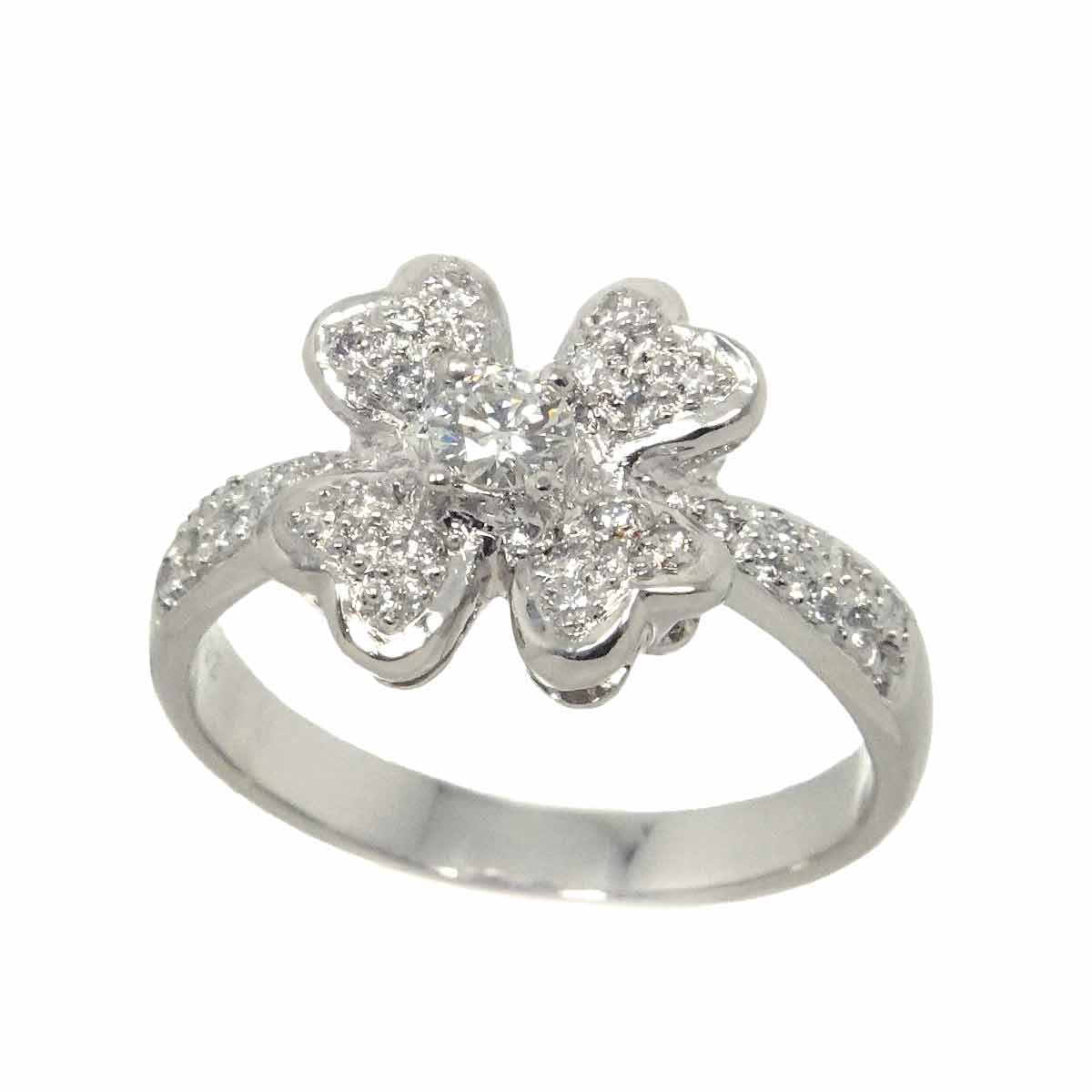 Diamond 0.32ct Ring Pt Platinum size6(US)