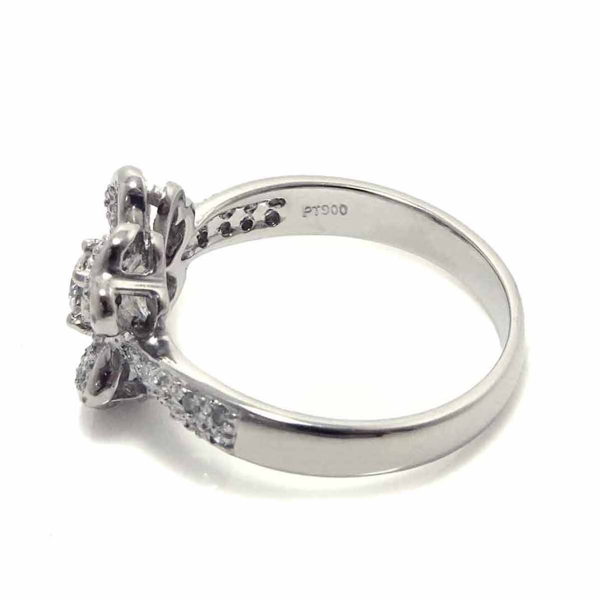 Diamond 0.32ct Ring Pt Platinum size6(US)