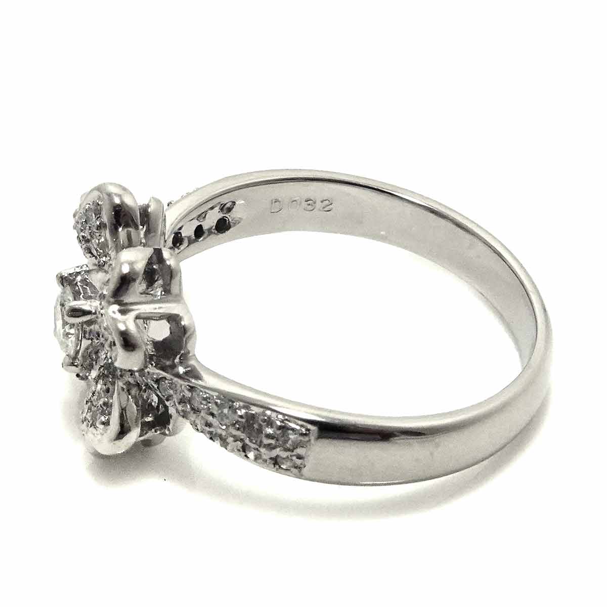 Diamond 0.32ct Ring Pt Platinum size6(US)