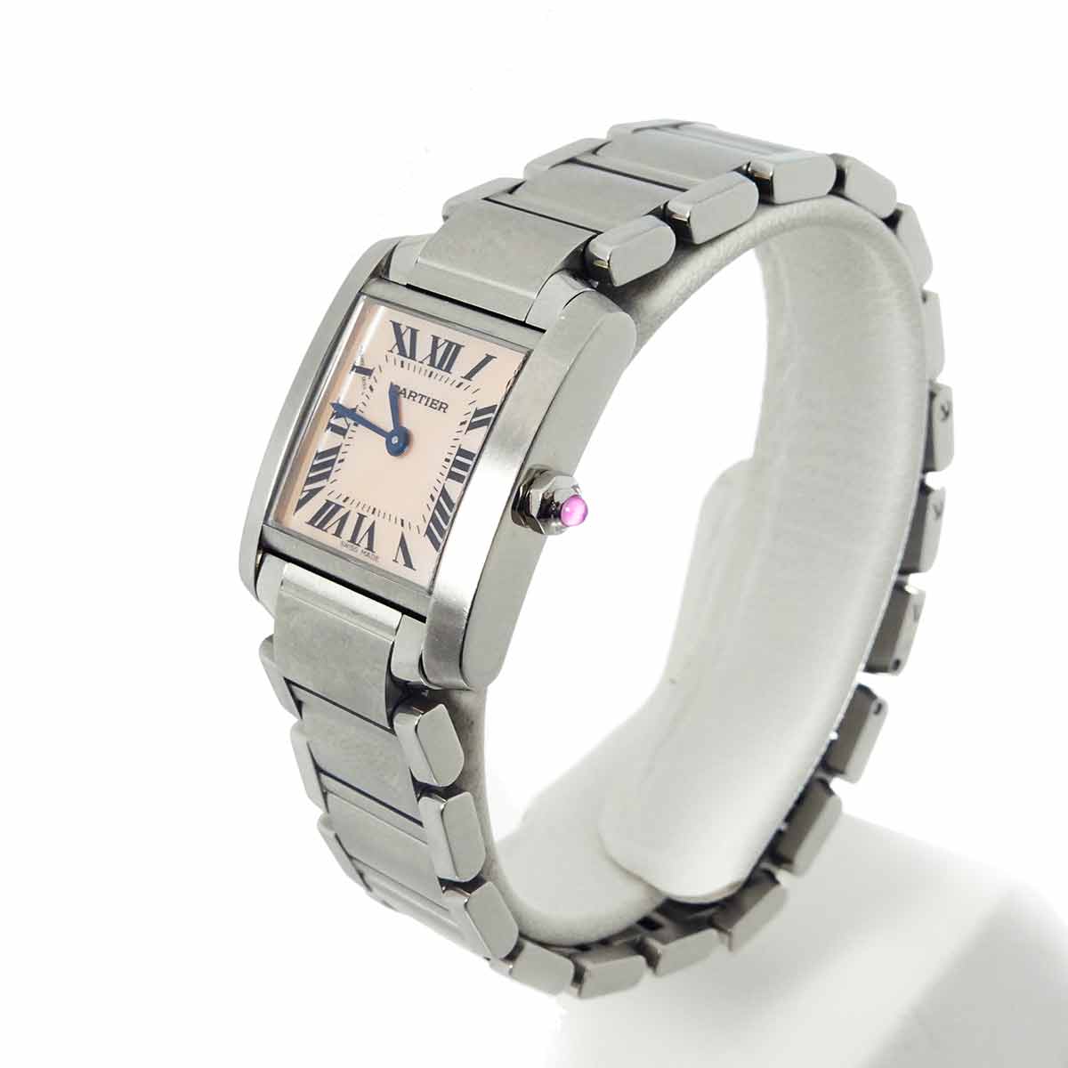 Tank Francaise SM W51028Q3 Quartz Pink Shell Dial Ladies