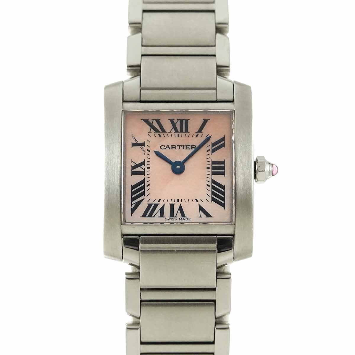 Tank Francaise SM W51028Q3 Quartz Pink Shell Dial Ladies