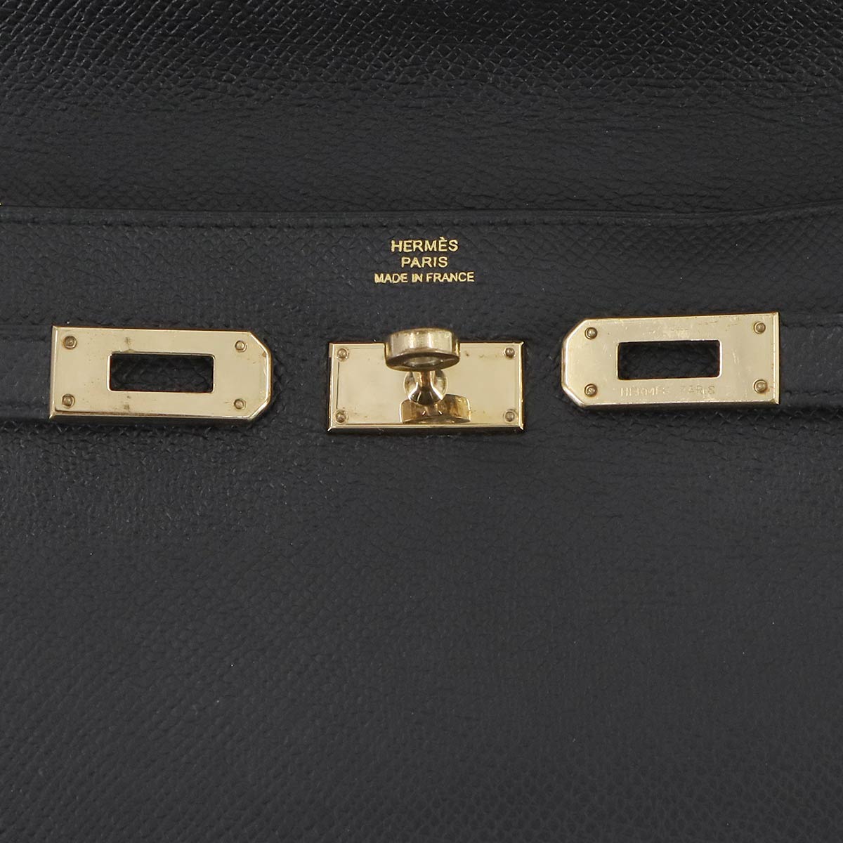 Kelly Wallet Veau Epsom Leather Black Purse