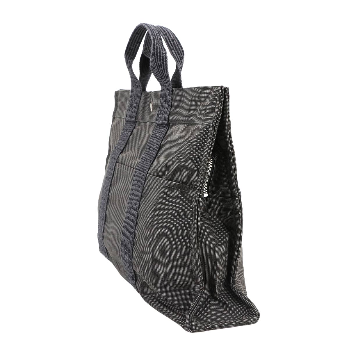 Herline Tote MM Bag Canvas Gray Unisex Purse