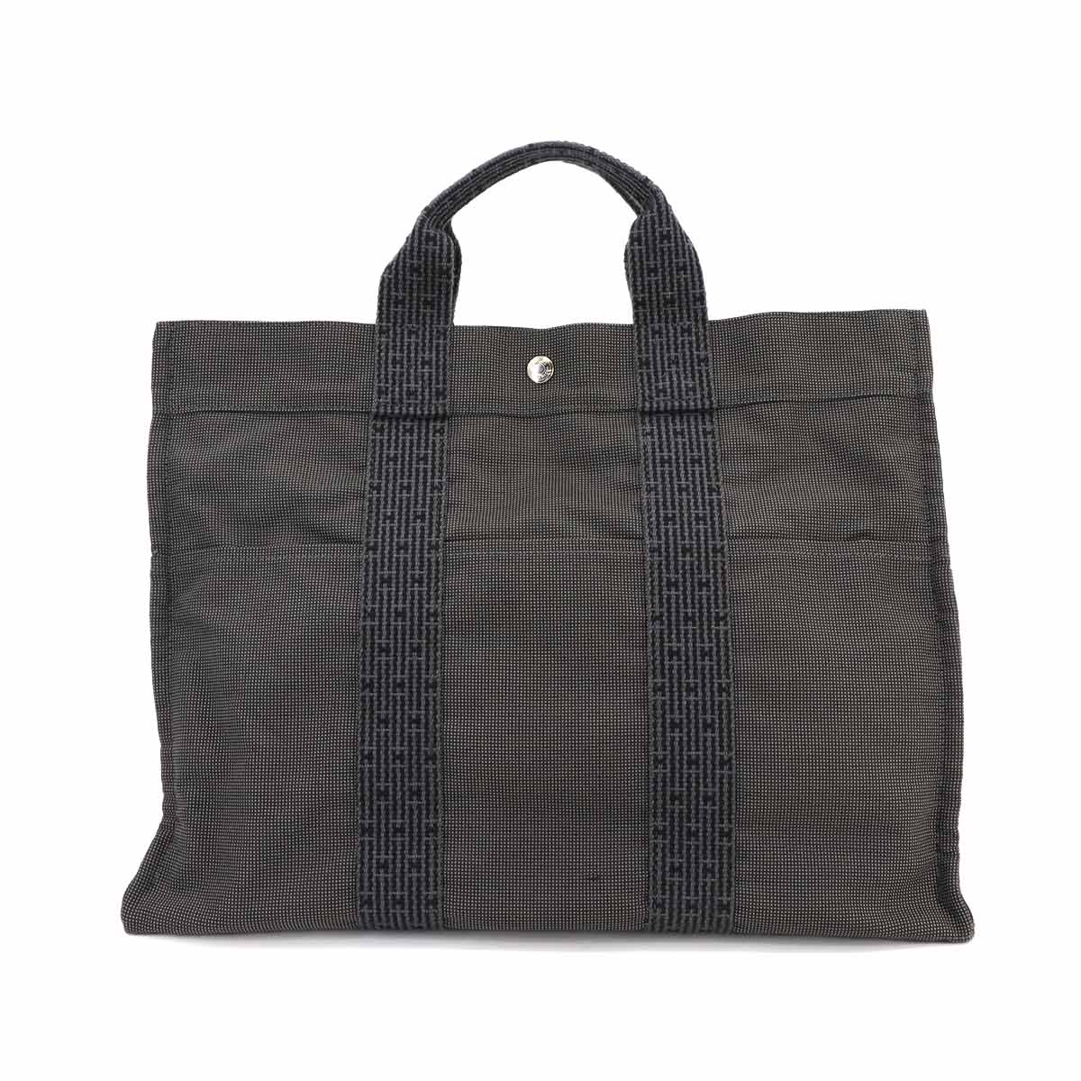 Herline Tote MM Bag Canvas Gray Unisex Purse