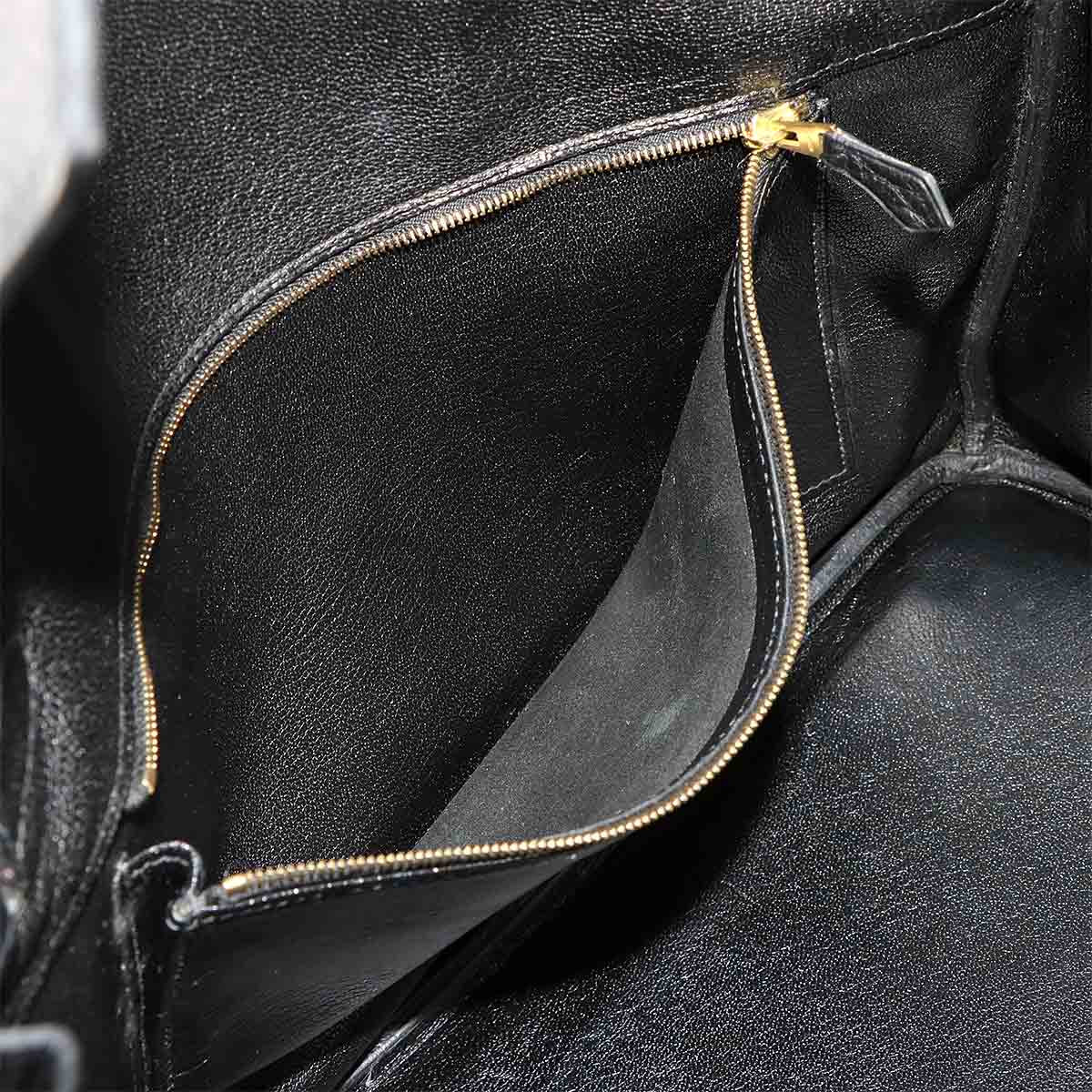 Birkin 35 Togo Black Hand Bag Purse