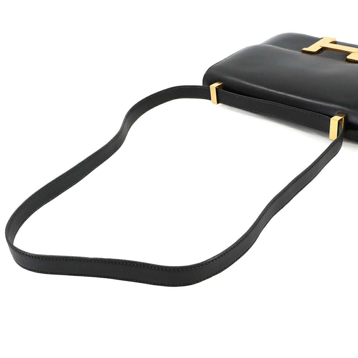 Constance 23 Shoulder Bag Box Calf Leather Black Vintage Purse