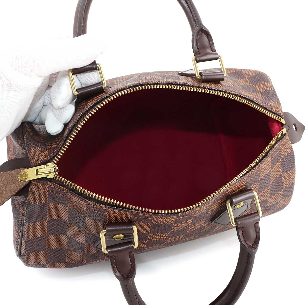 Damier Speedy 25 Hand Bag Ebene N41532 Purse