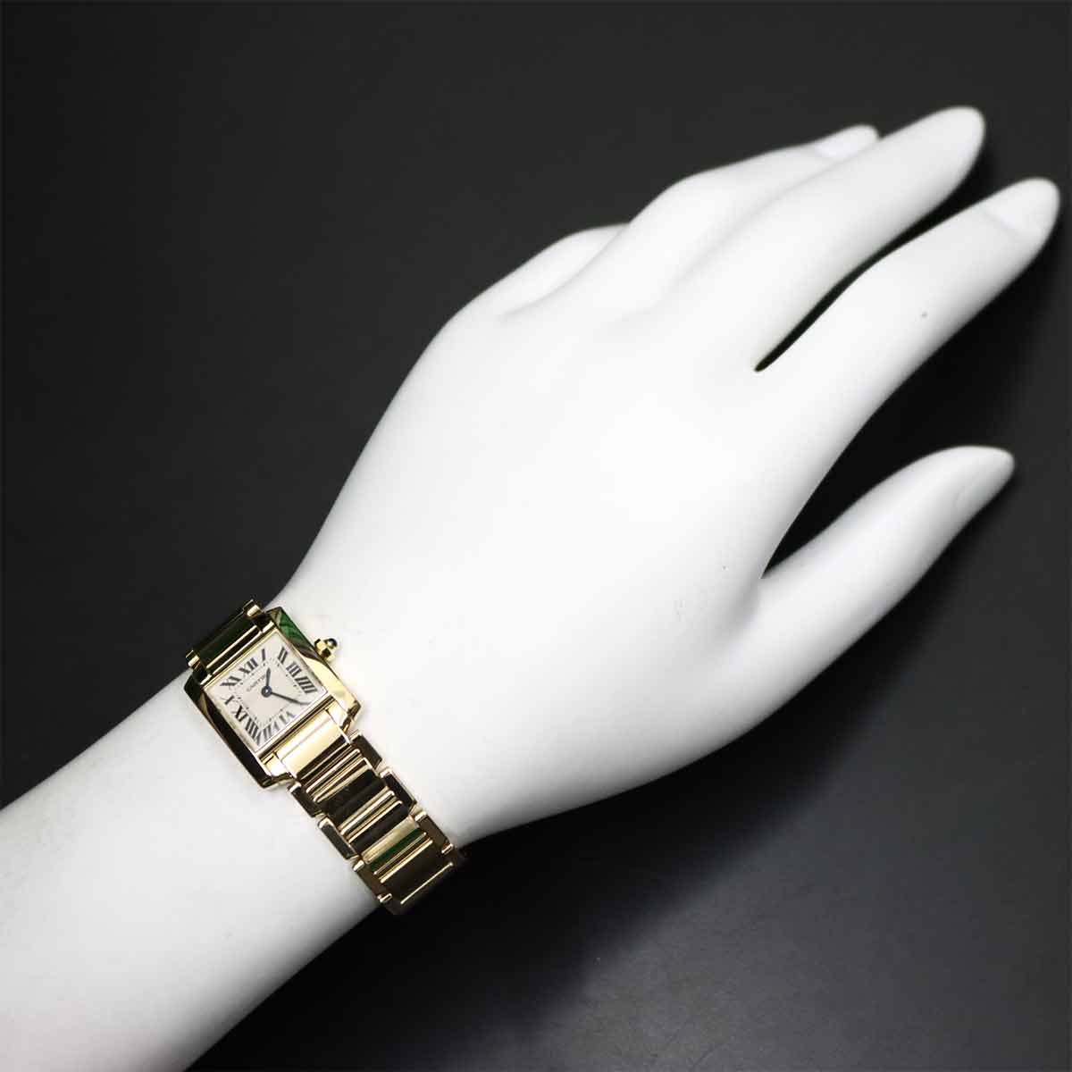 Tank Francaise SM W50002N2 K18YG Quartz Cream Dial Ladies