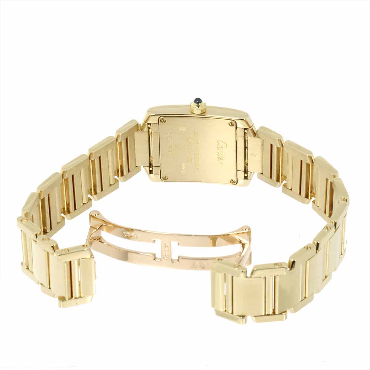 Tank Francaise SM W50002N2 K18YG Quartz Cream Dial Ladies