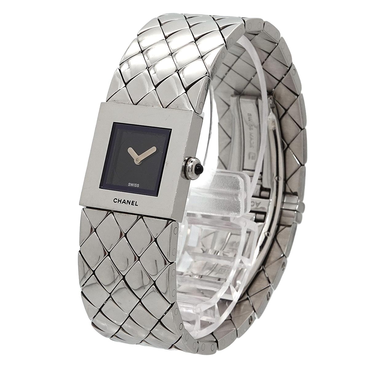 Matelasse H0009 Quartz Black Dial Ladies Wrist Watch