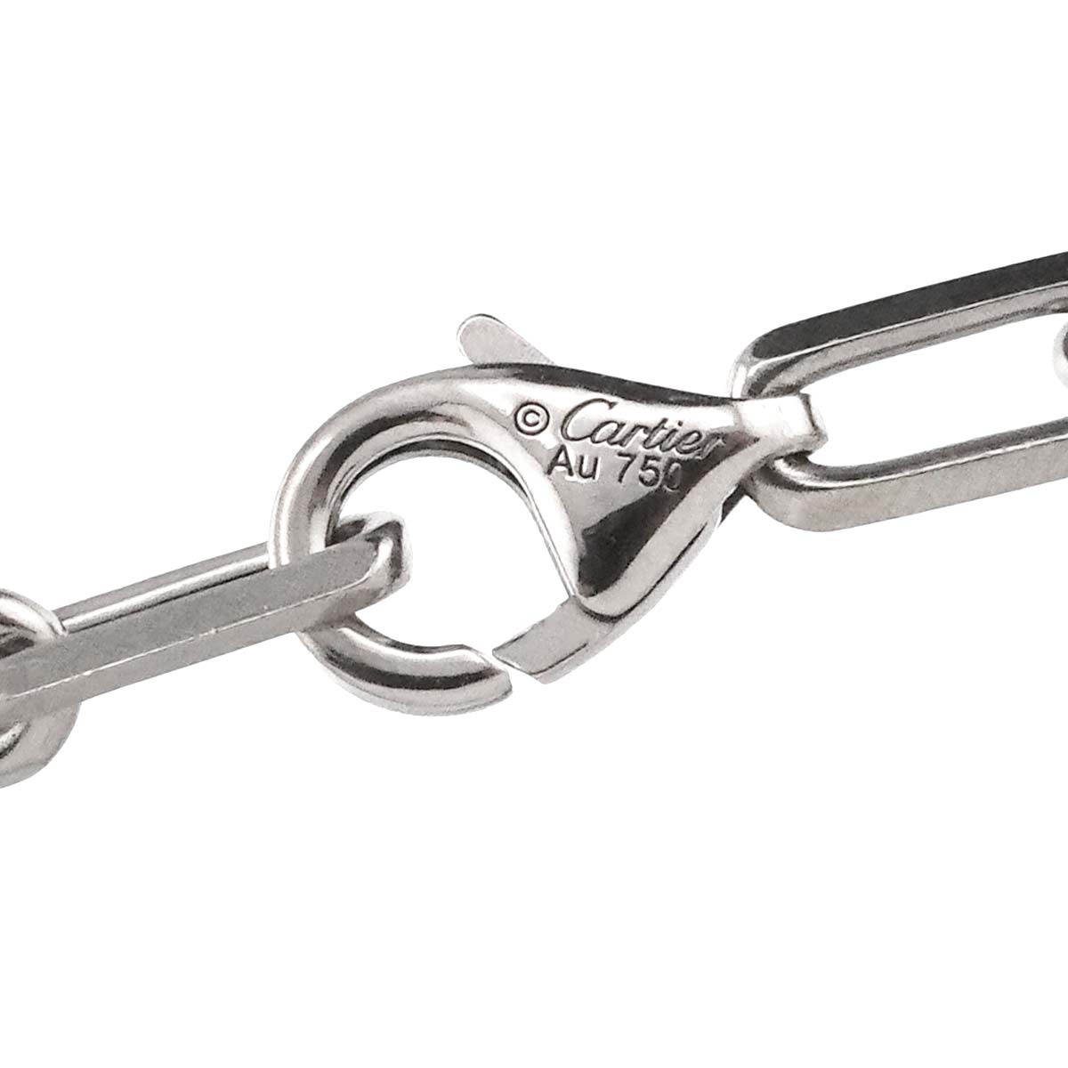 Santos Chain Necklace 18K White Gold 750