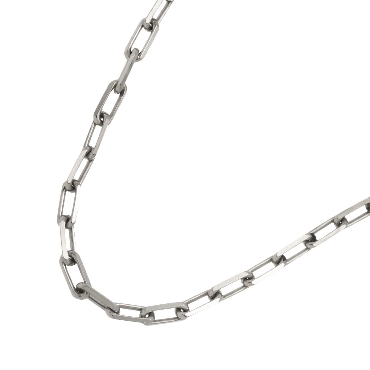 Santos Chain Necklace 18K White Gold 750