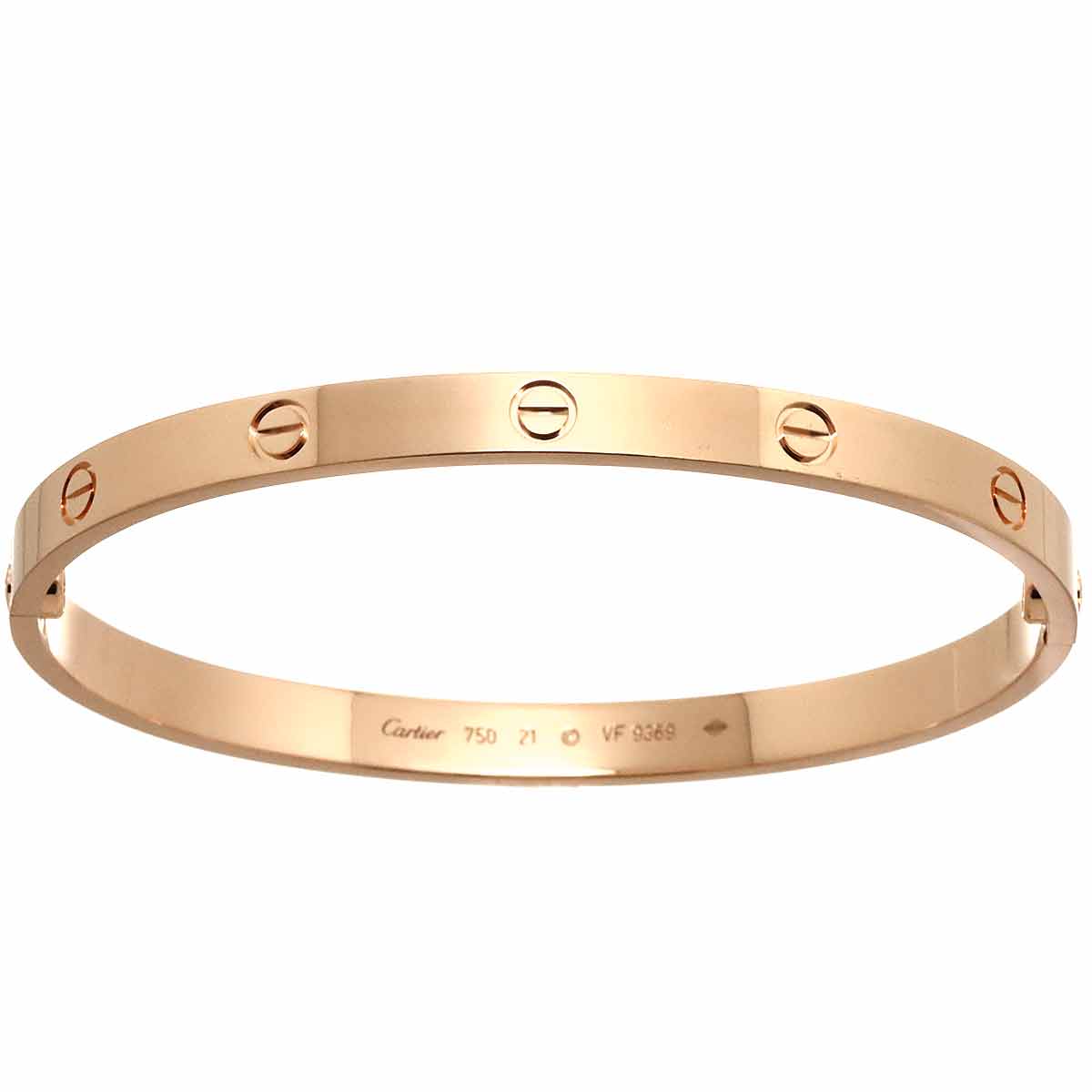 Love Bracelet Bangle 18K Pink Gold 750 Size21