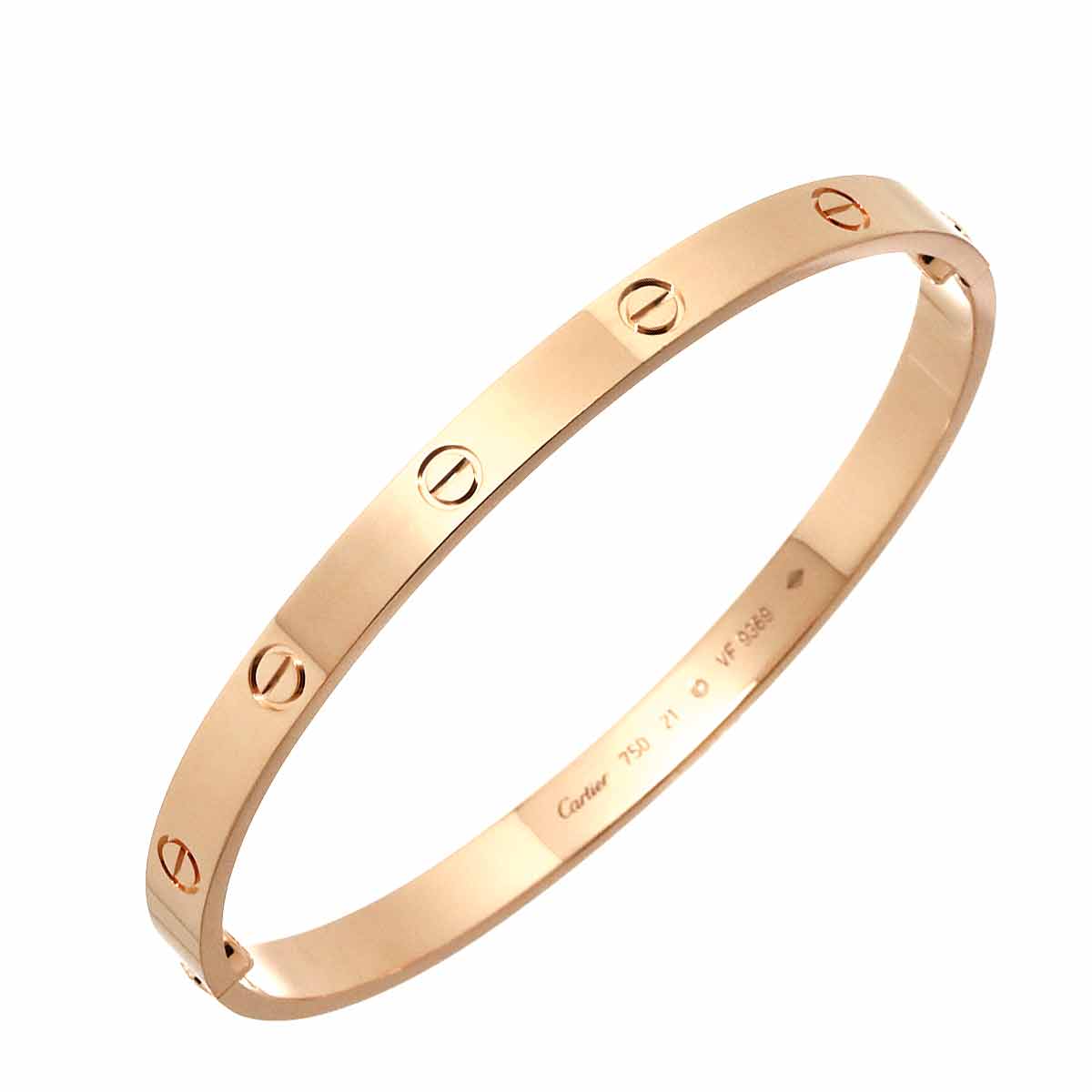 Love Bracelet Bangle 18K Pink Gold 750 Size21