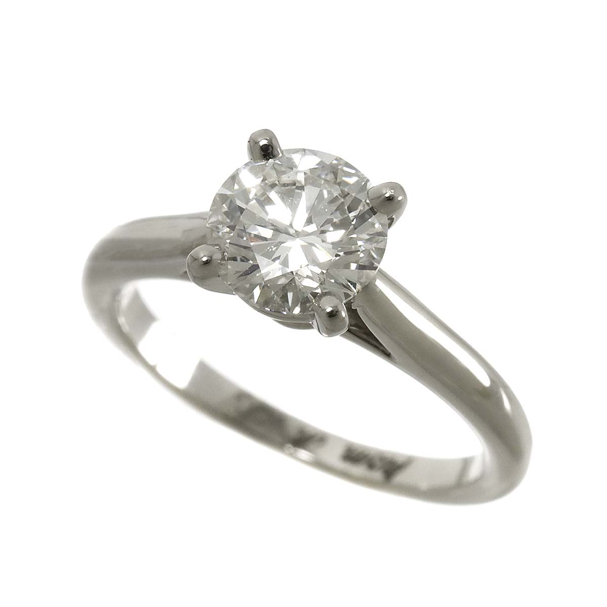 Diamond 1.06ct G/VS1/3EX Ring Pt Platinum size47 4(US)