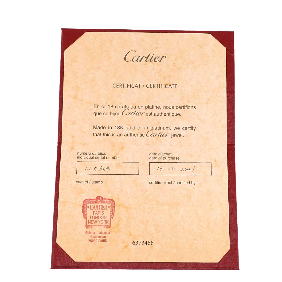 Juste Un Clou SM Bracelet 18K Pink Gold 750 size18