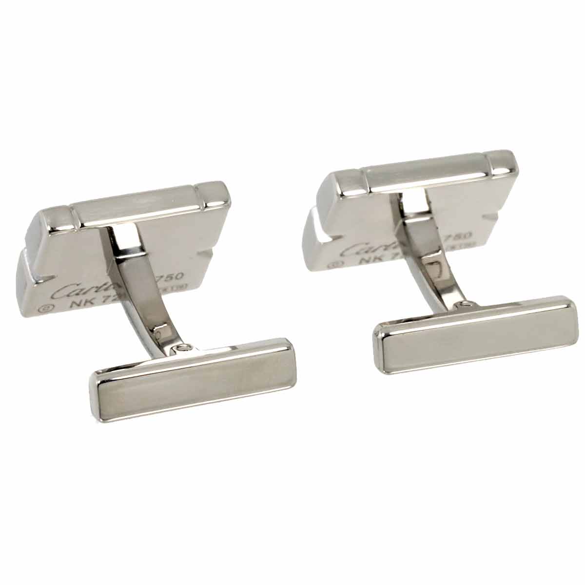 Tank Francaise Diamond Cufflinks 18K WG 750