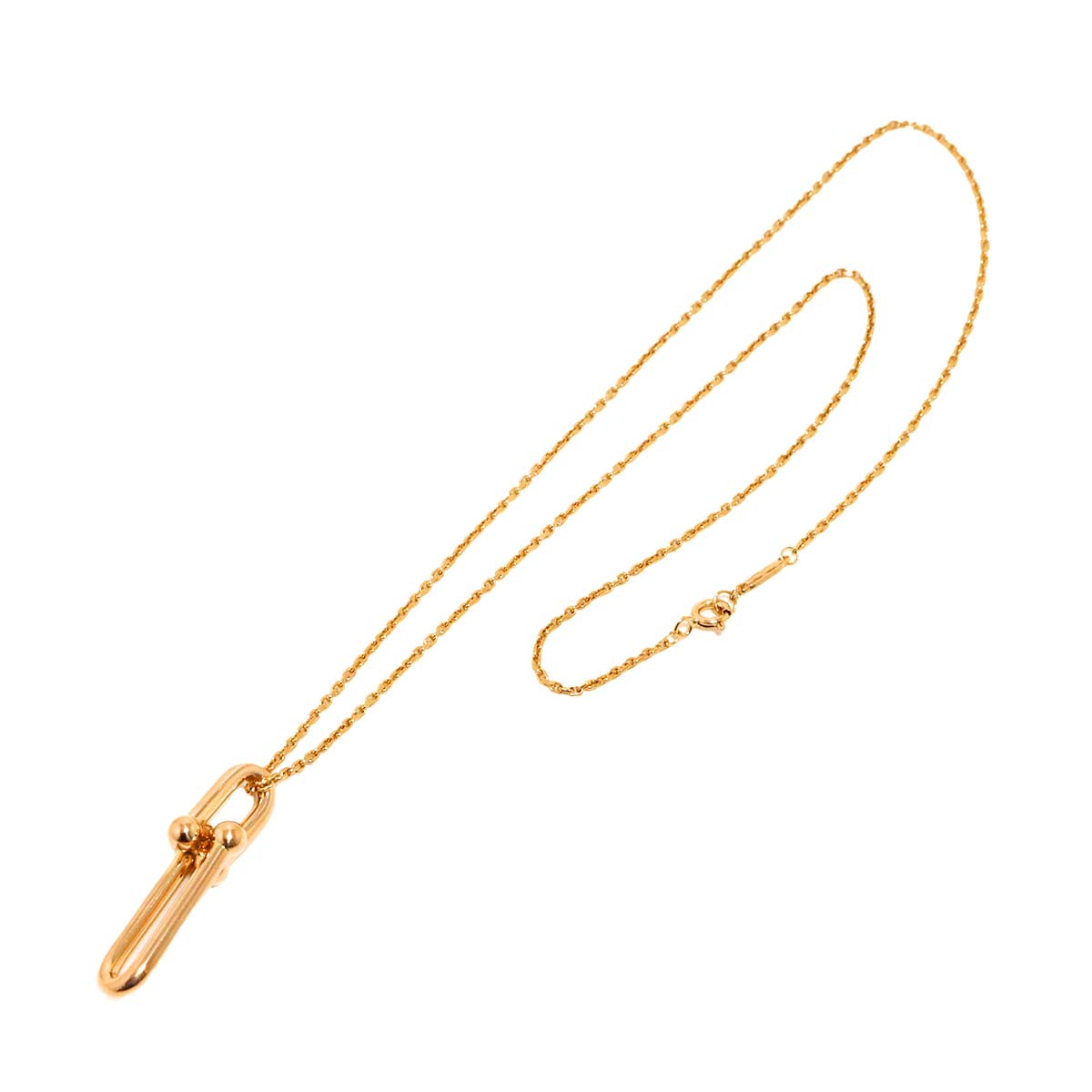 Hardware Link Necklace 18K PG Pink Gold 750