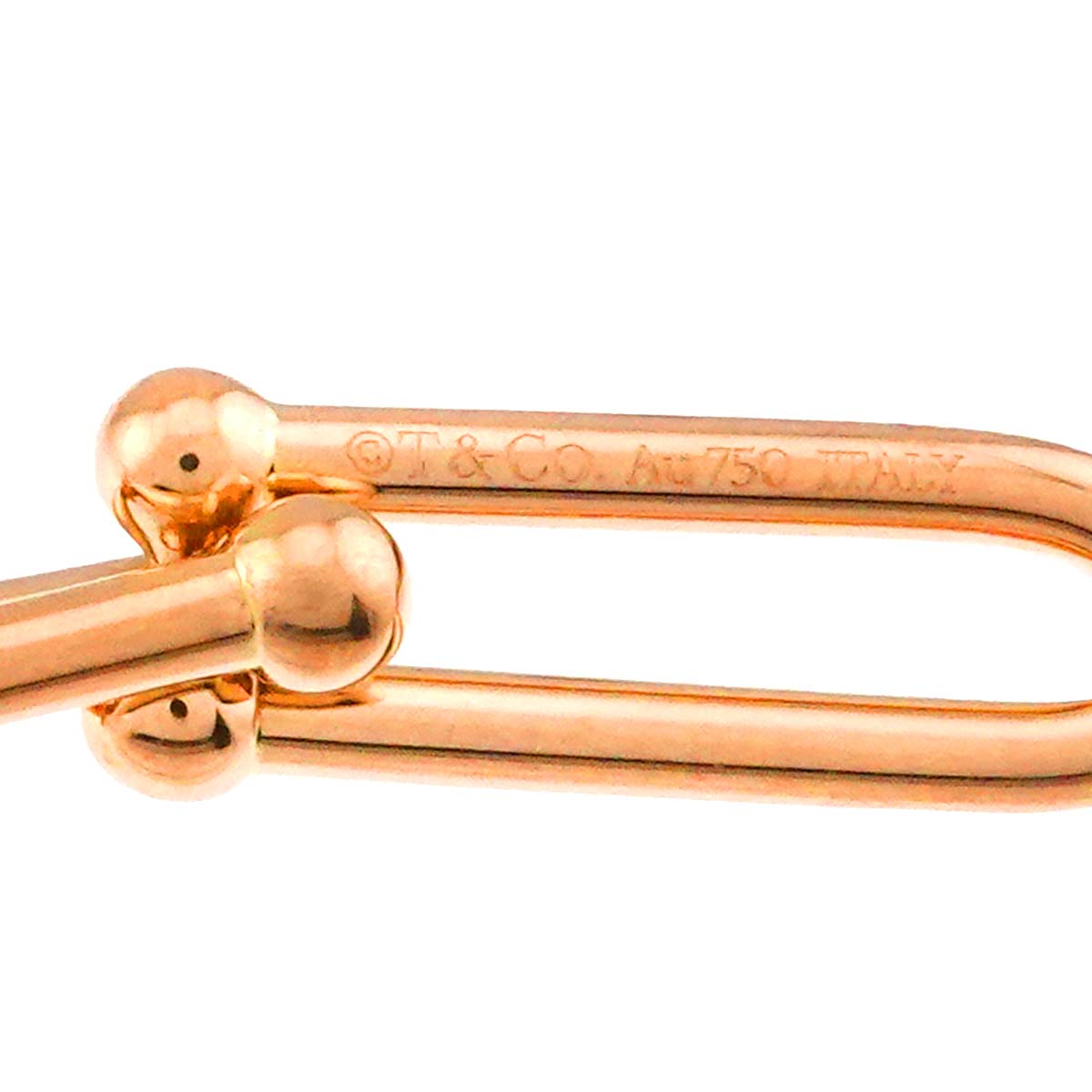 Hardware Link Necklace 18K PG Pink Gold 750