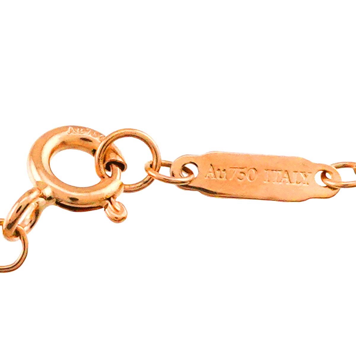 Hardware Link Necklace 18K PG Pink Gold 750