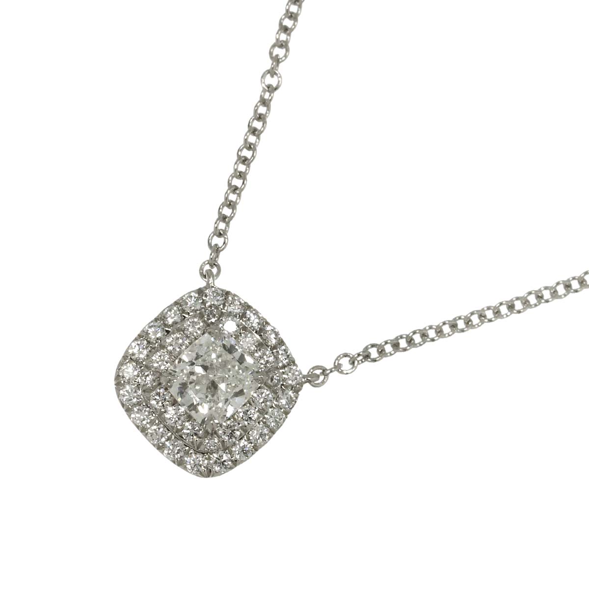 Soleste Diamond 0.36ct H/VVS2 0.15ct Necklace Pt