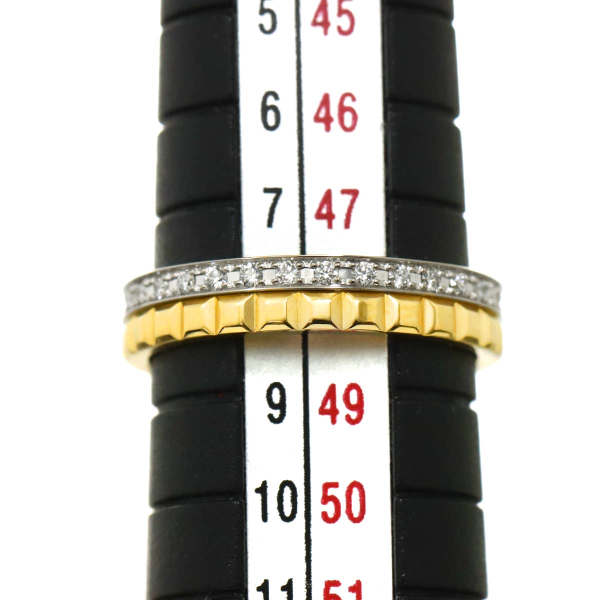 Quatre RADIANT Diamond Ring 18K WG YG 750 Size48 4.5(US)