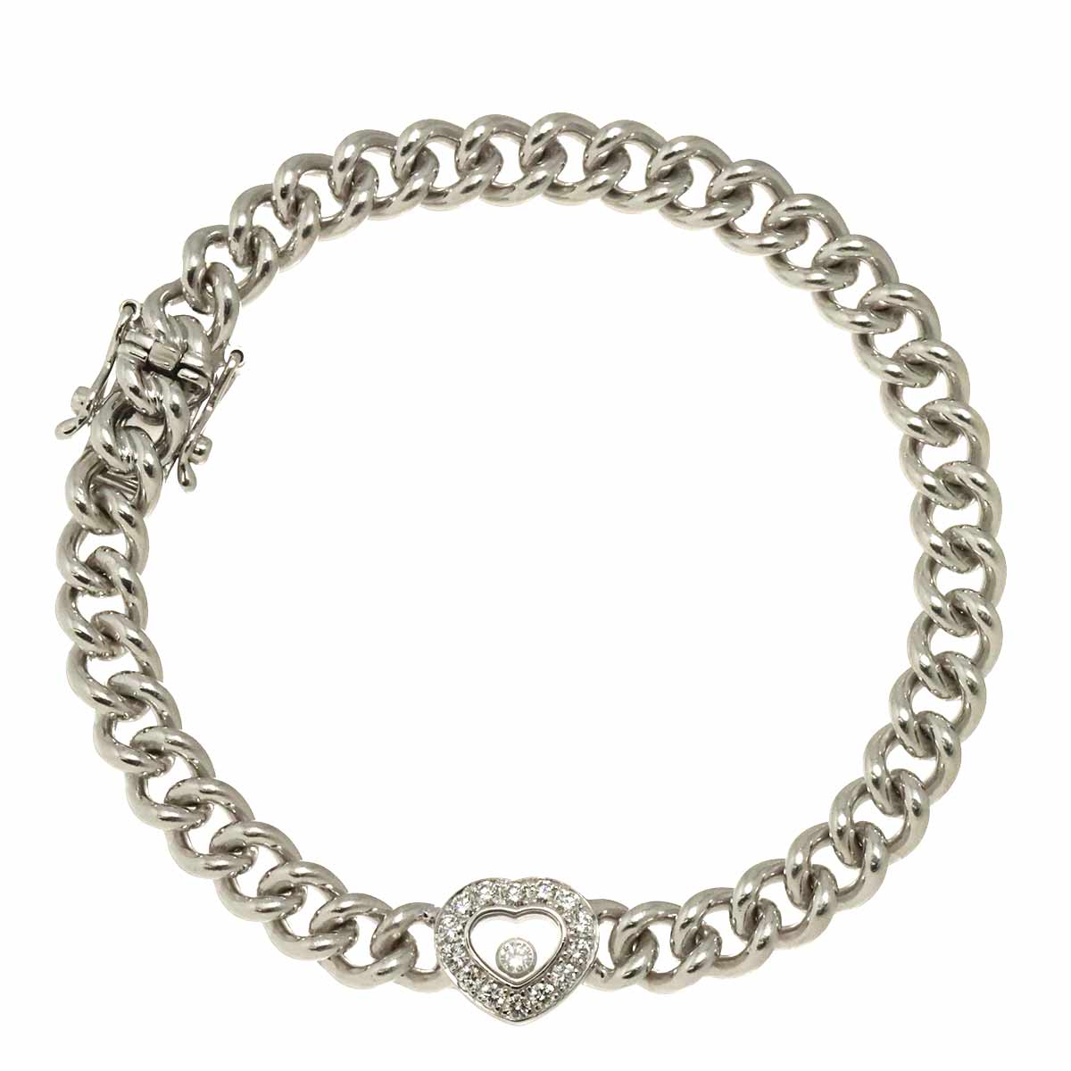 Happy Heart Diamond Bracelet 18K WG 750