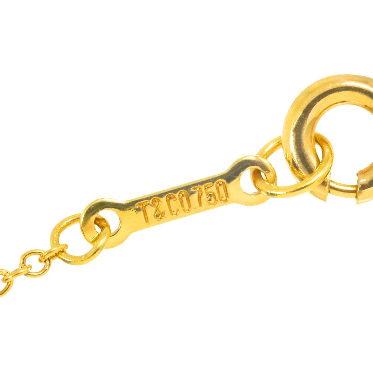 Bean Diamond Necklace 18K Yellow Gold 750