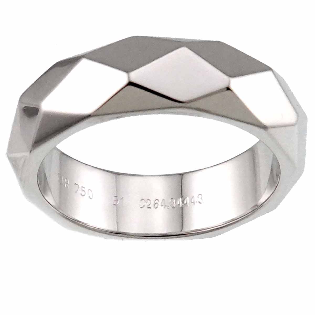 Facet Ring 18K White Gold 750 Size51 5.25(US)
