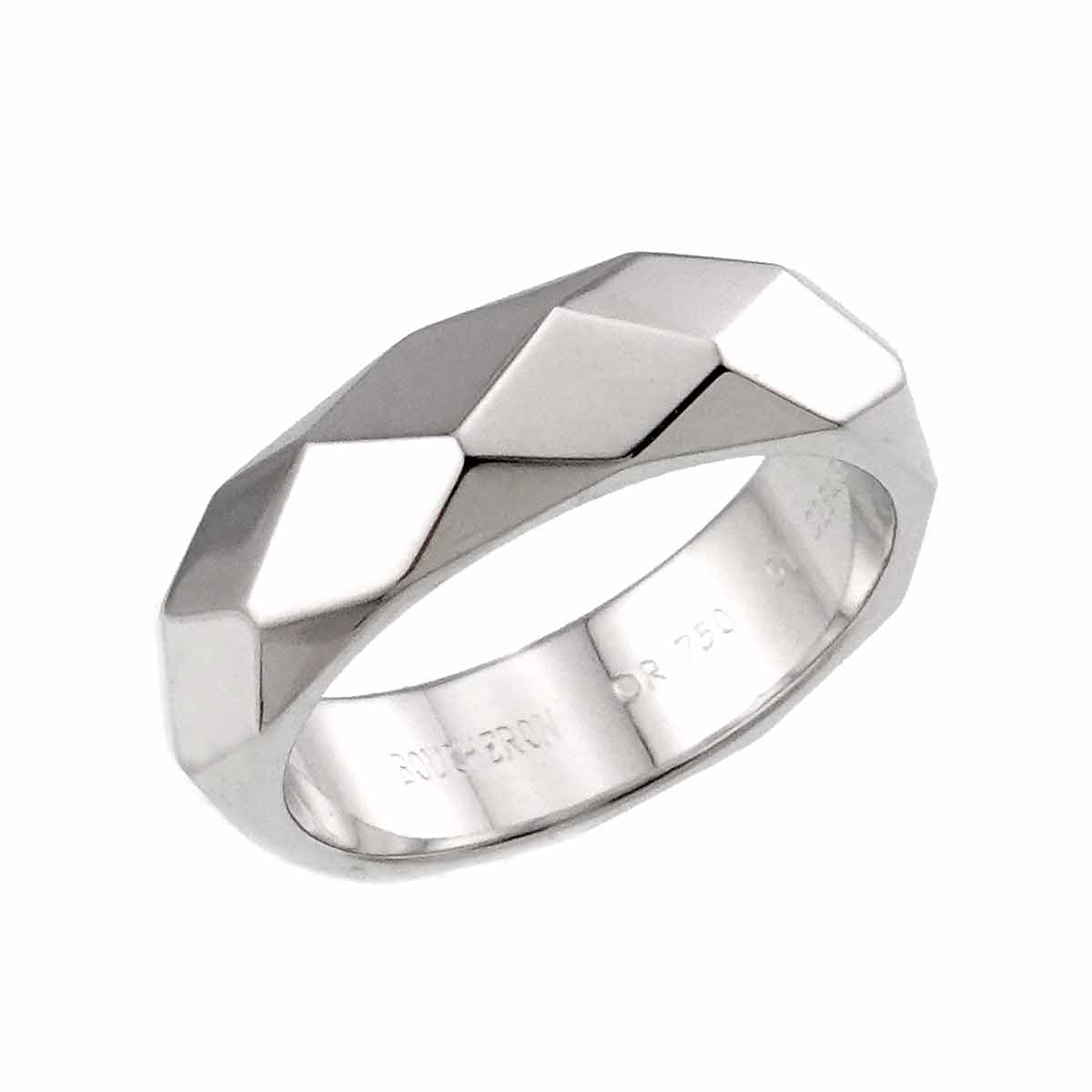 Facet Ring 18K White Gold 750 Size51 5.25(US)