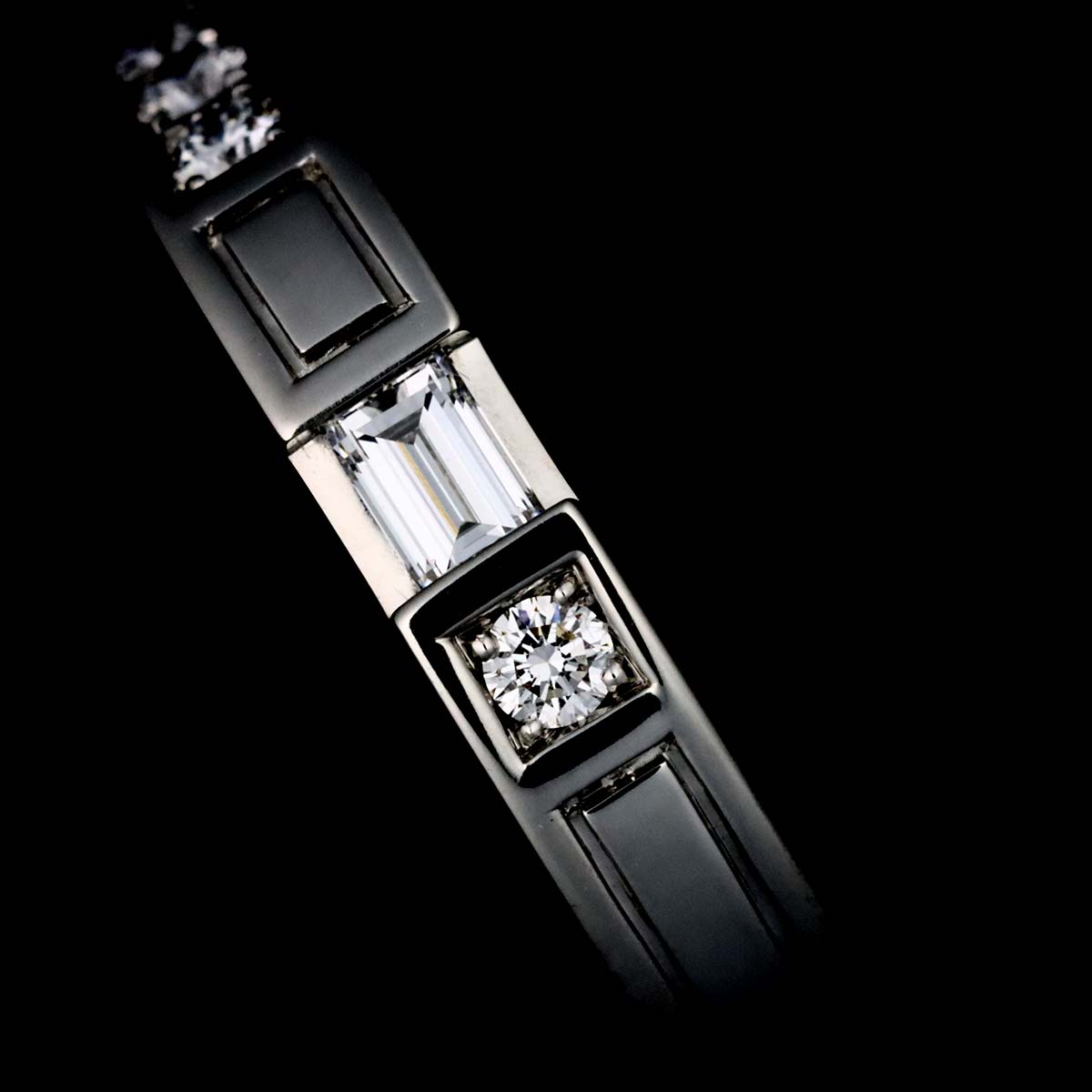 Traffic Diamond Ring Pt Platinum size4.75-5(US)