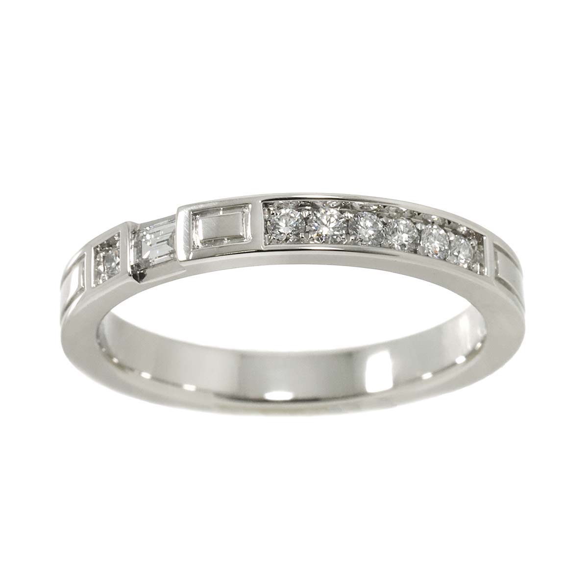 Traffic Diamond Ring Pt Platinum size7.5(US)