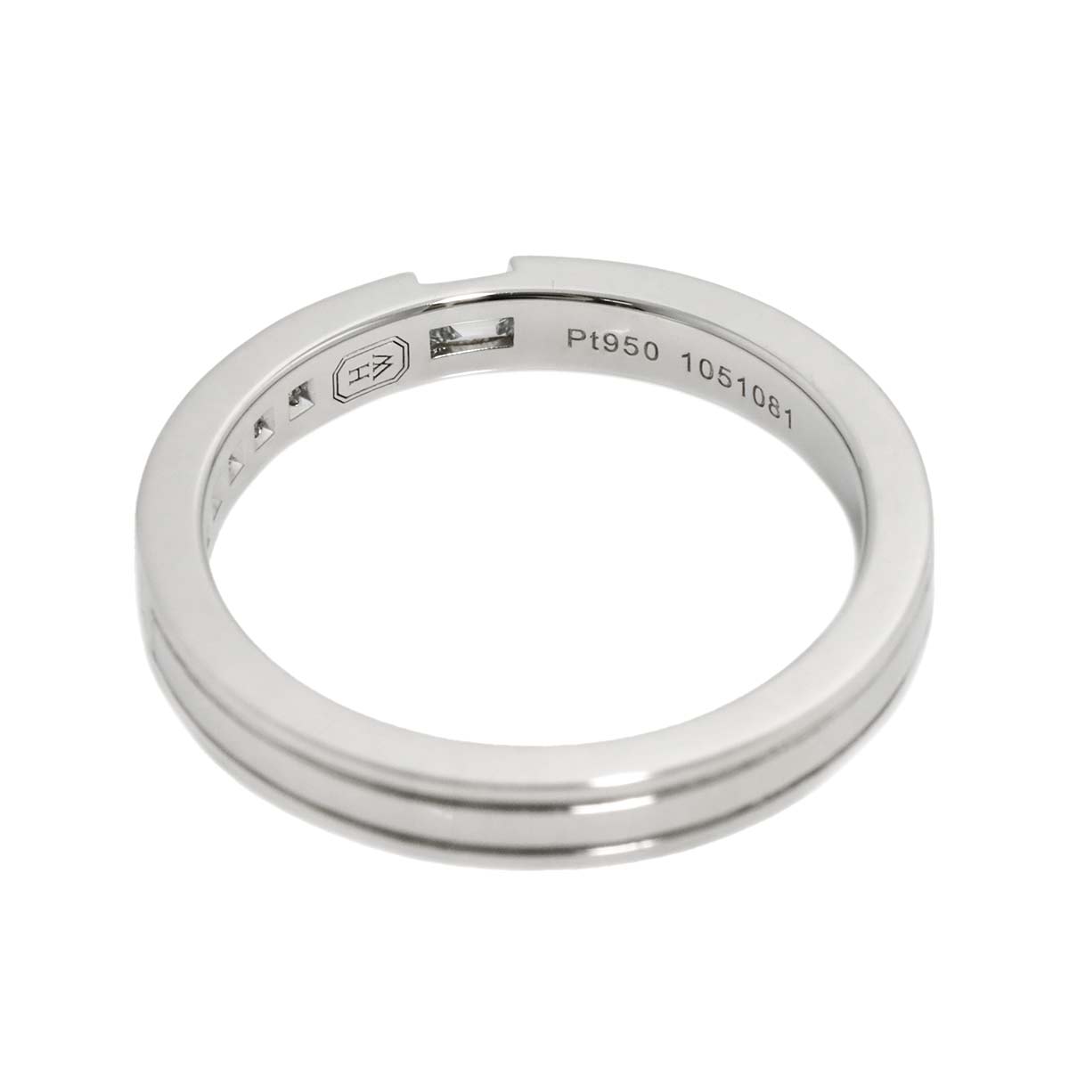 Traffic Diamond Ring Pt Platinum size7.5(US)