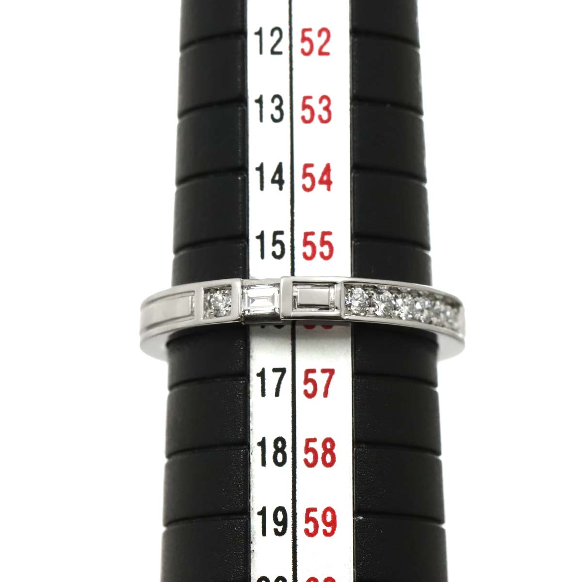 Traffic Diamond Ring Pt Platinum size7.5(US)