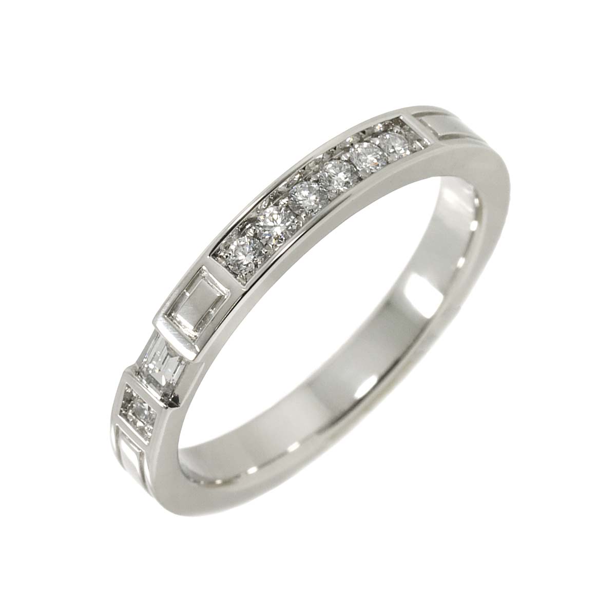 Traffic Diamond Ring Pt Platinum size7.5(US)