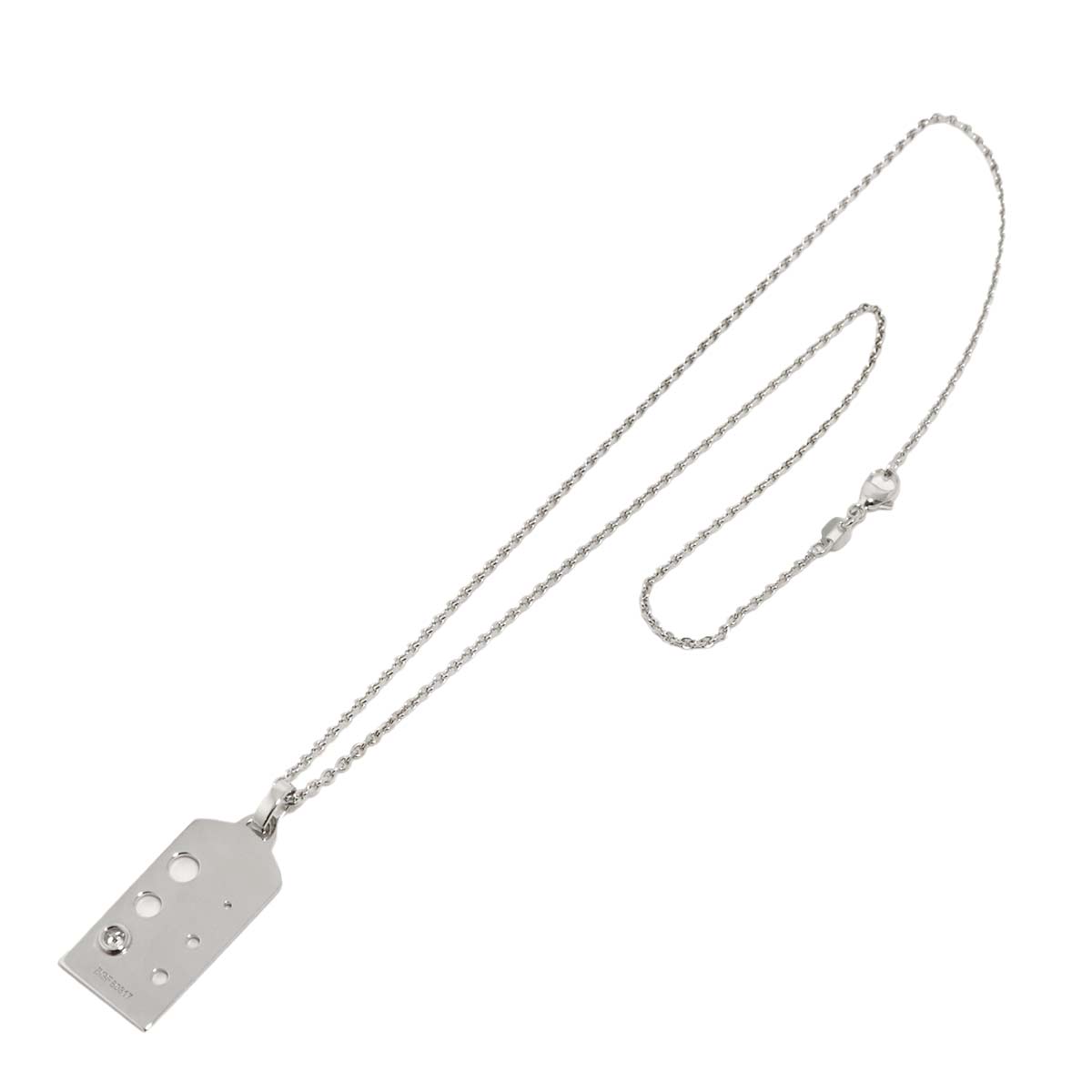 Diamond 0.08ct Necklace 18K WG 750