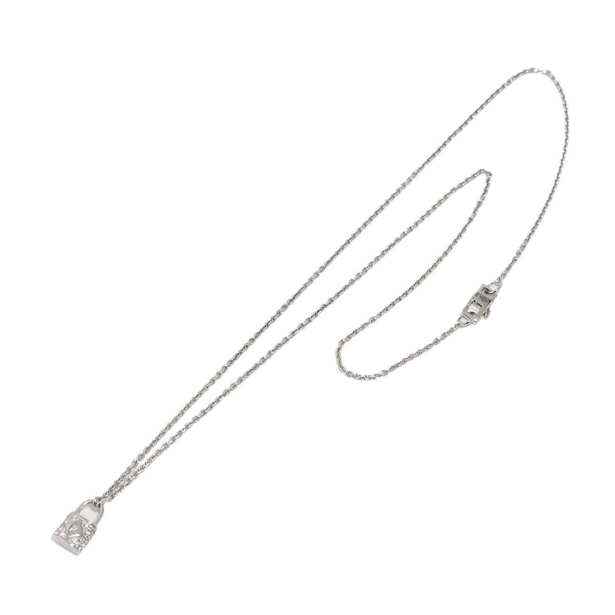 Pendentif Rockit Pave Diamond Necklace 18K WG 750