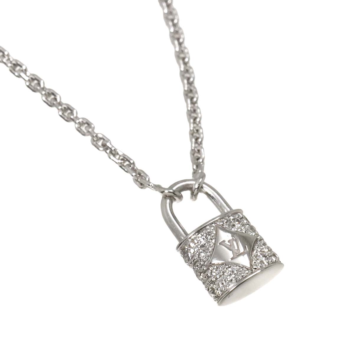 Pendentif Rockit Pave Diamond Necklace 18K WG 750