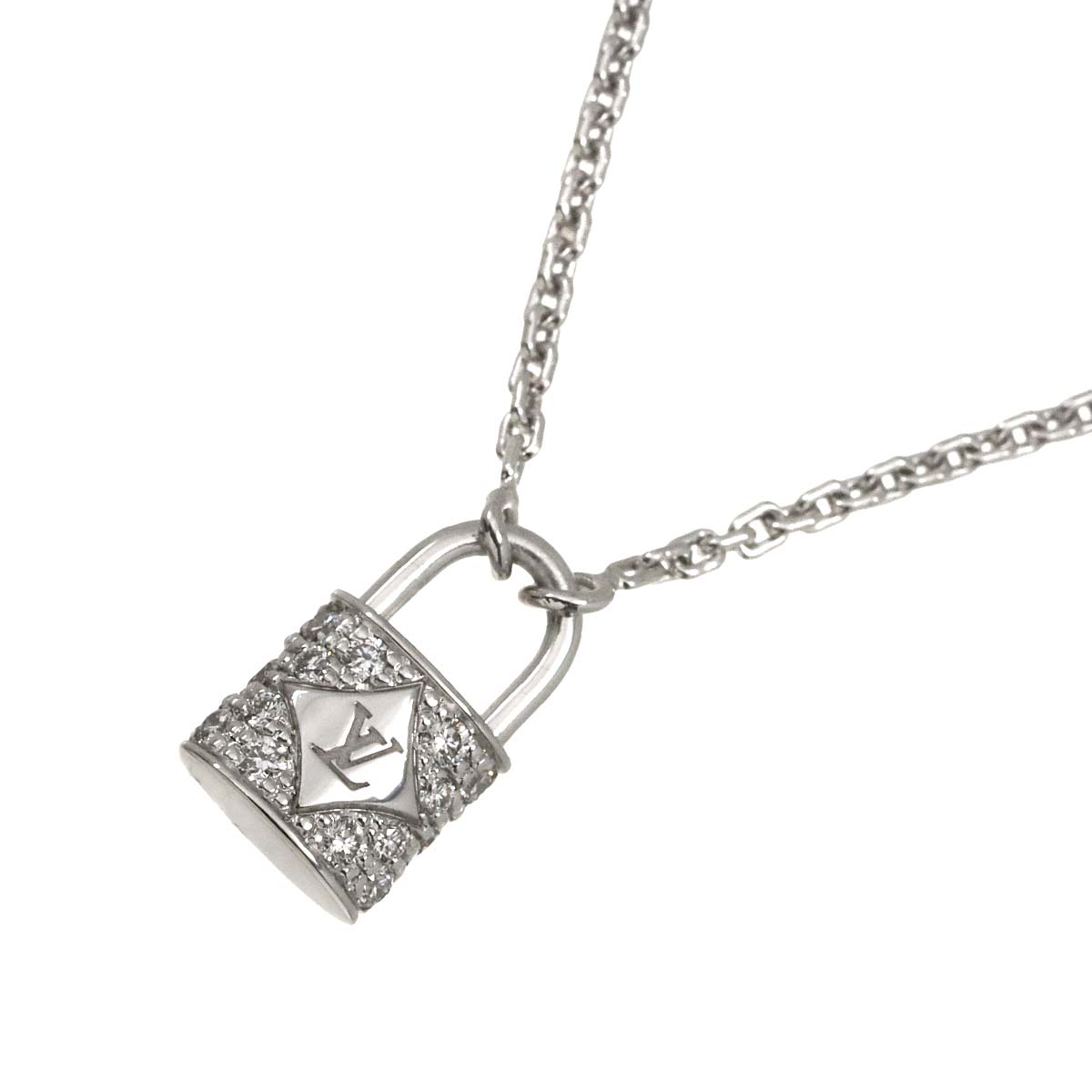 Pendentif Rockit Pave Diamond Necklace 18K WG 750