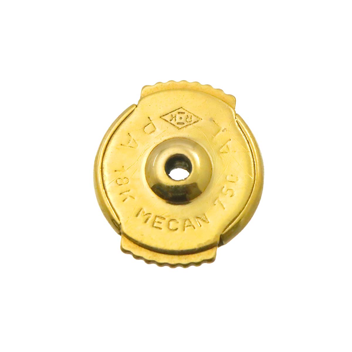 Sweet Alhambra Mother of Pearl Earrings Pierced 18K YG