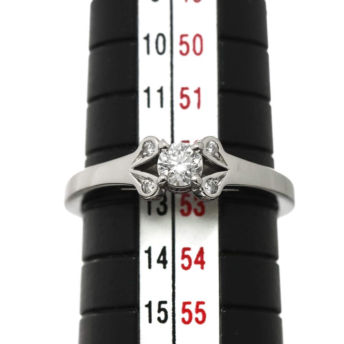 Ballerine Diamond 0.19ct D/VVS1/3EX Ring Pt Size53 6.25-6.5(US)