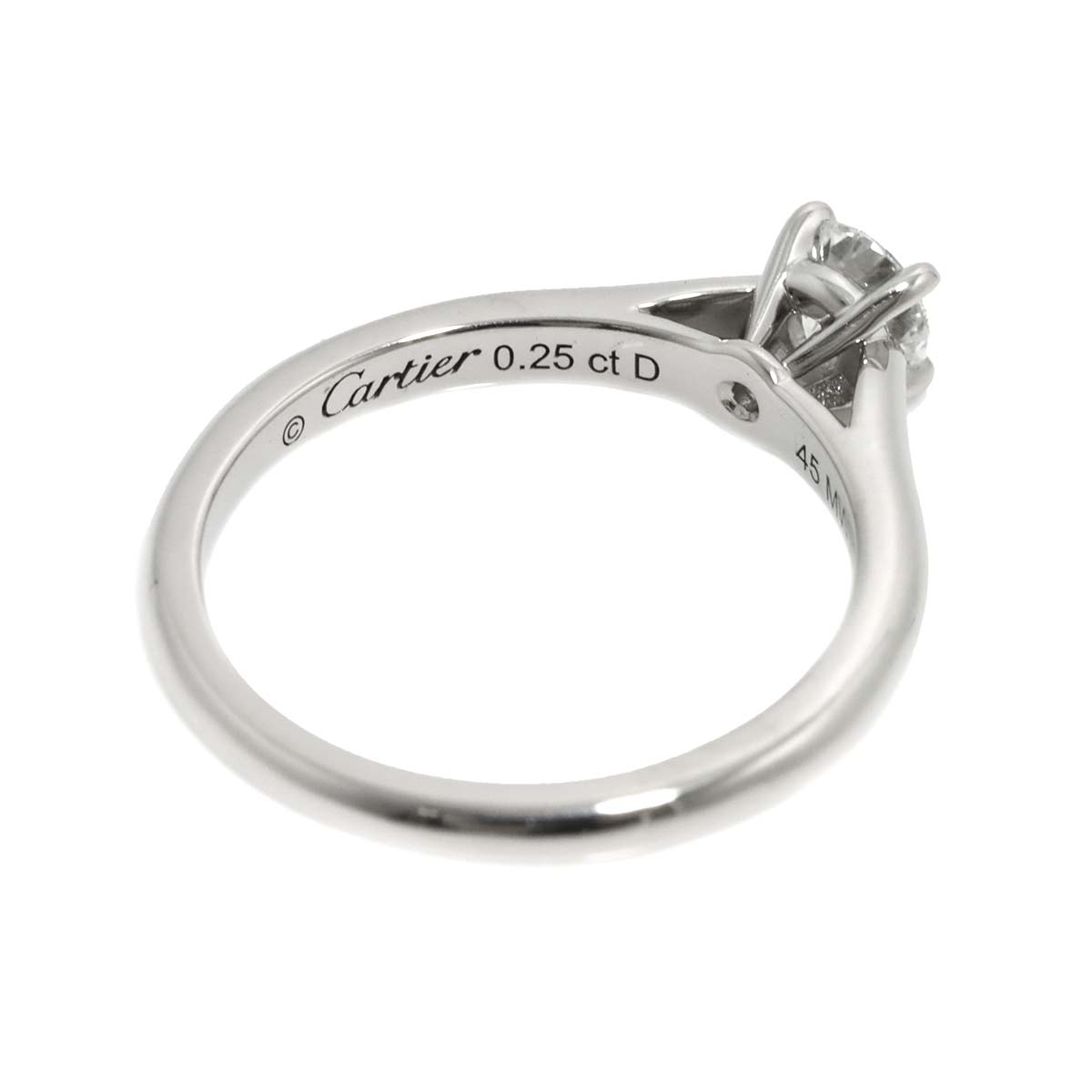 Diamond 0.25ct E/VVS2/3EX Ring Platinum Size45 3.25(US)