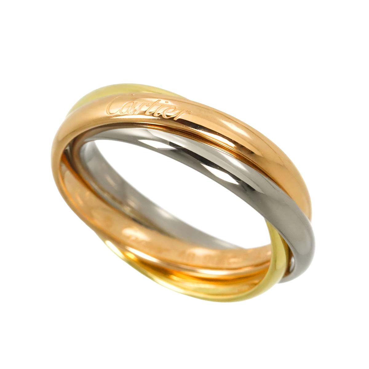 Trinity Ring SM 18K YG WG PG 750 Size48 4.5(US)