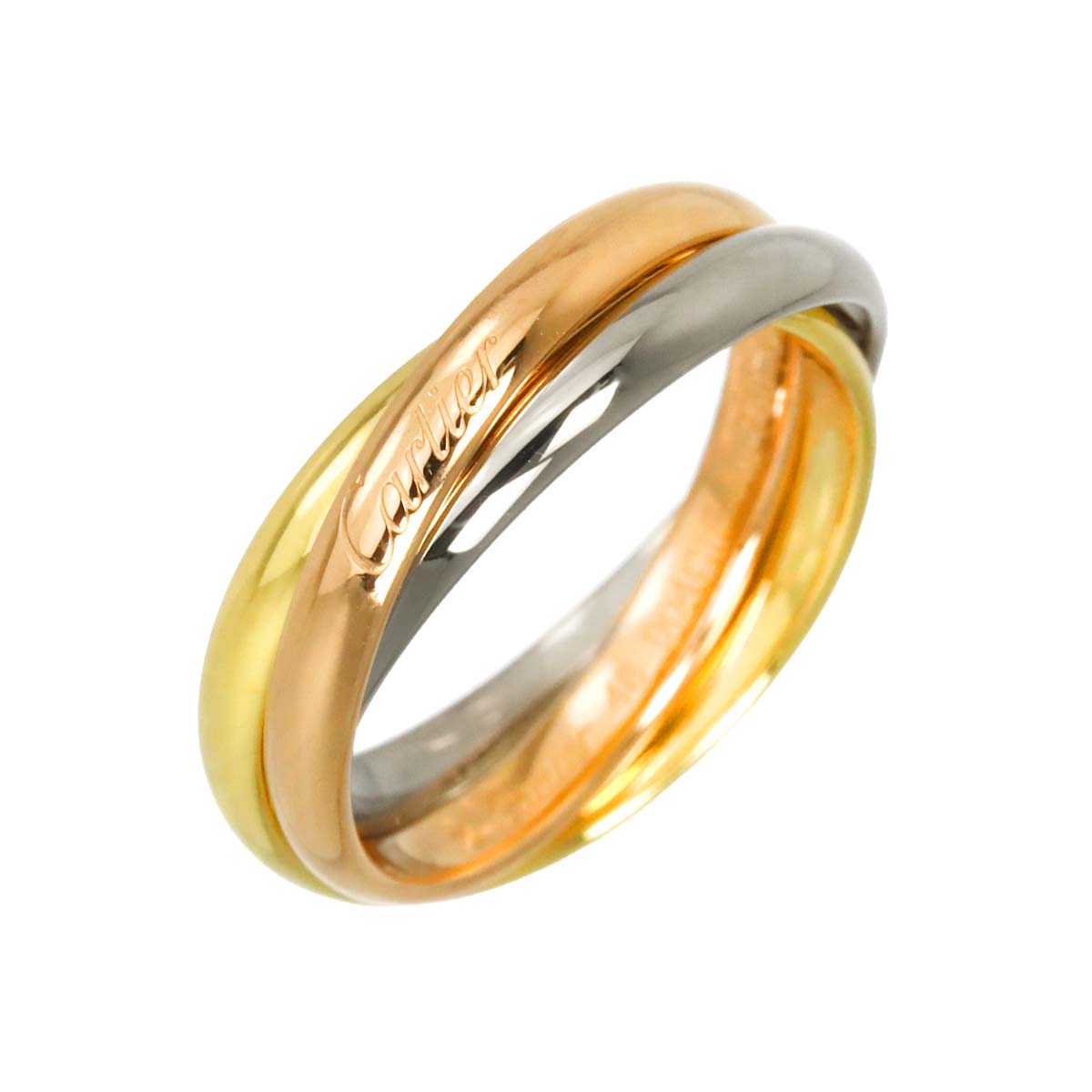 Trinity Ring SM 18K YG WG PG 750 Size48 4.5(US)