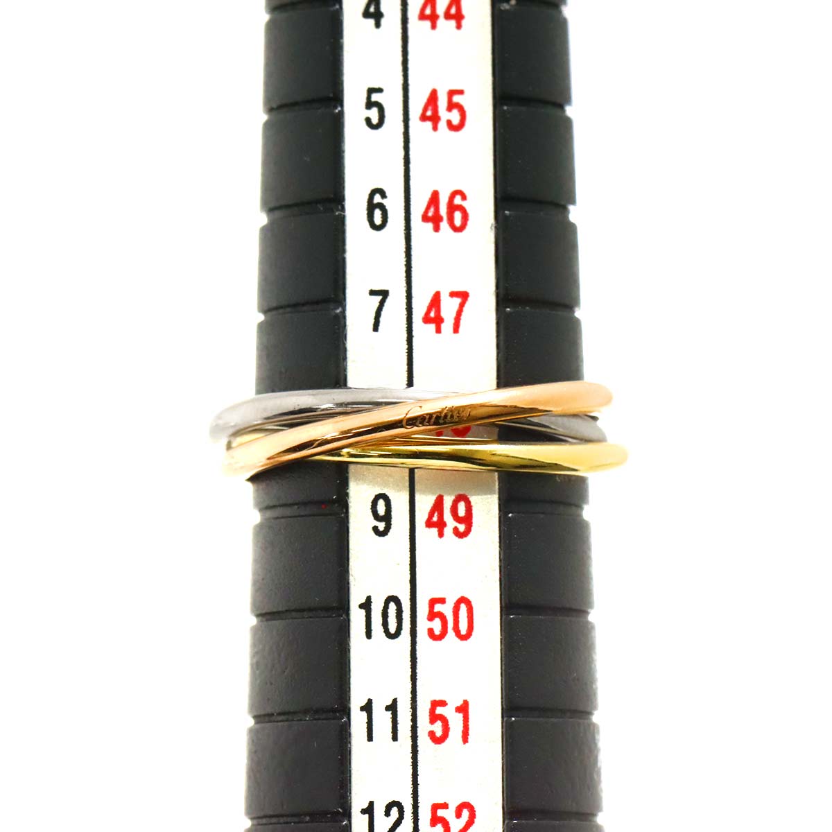 Trinity Ring 18K YG WG PG 750 Size48 4.5(US)