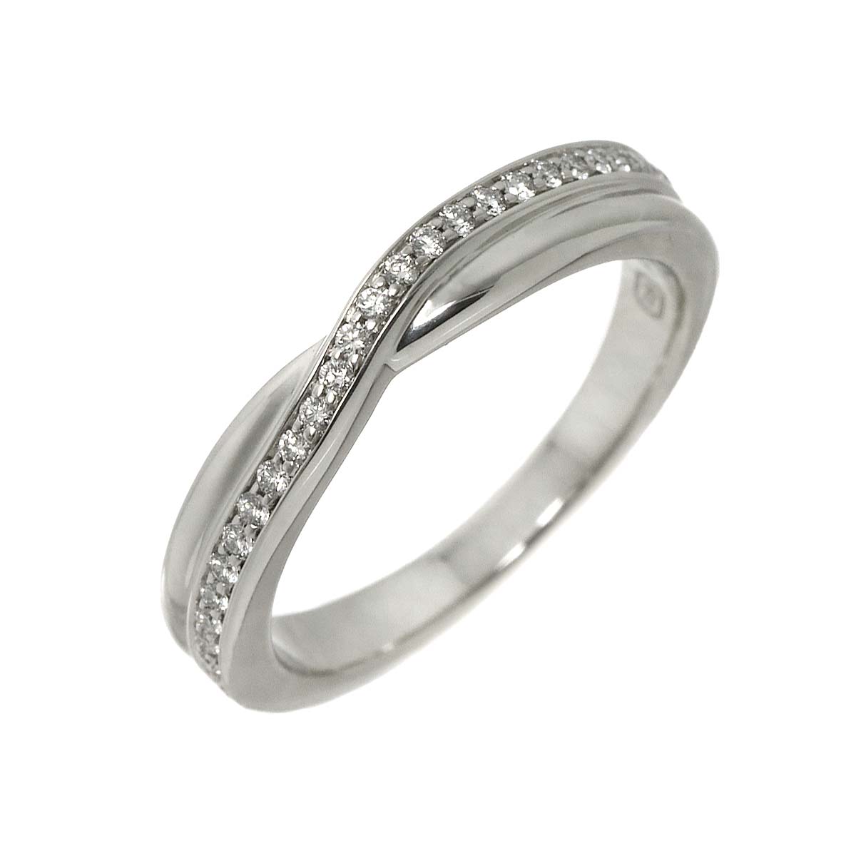 Diamond Ring Pt Platinum size4-4.5(US)