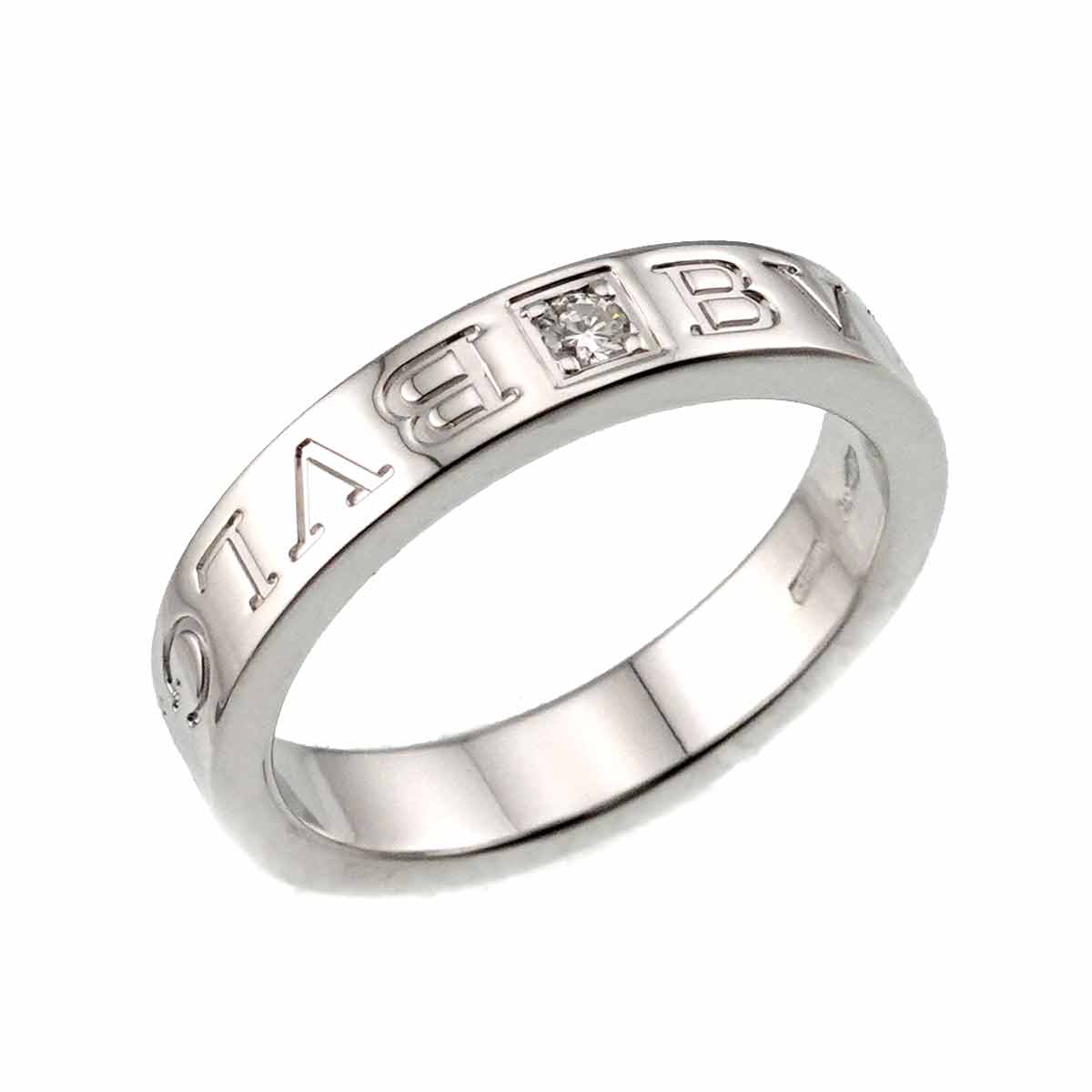 B-ZERO1 Diamond Ring 18K WG 750 size6.25-6.5(US)