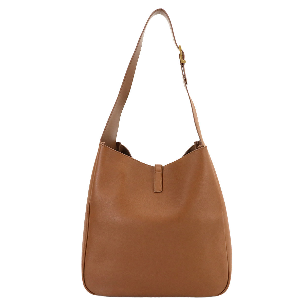 Le 5 A 7 Large Shoulder Bag Leather Brown 753837
