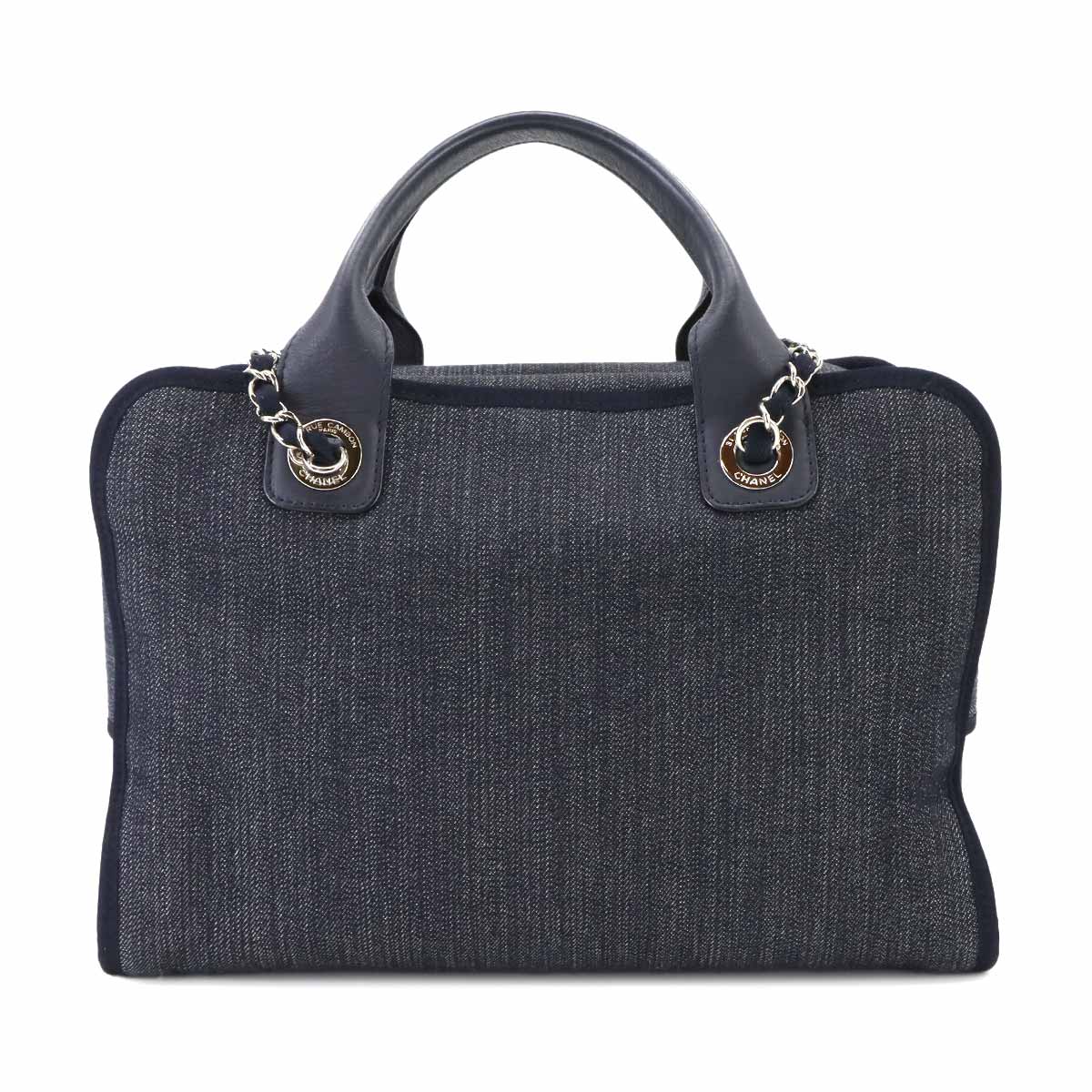 Deauville Bowling Bag 2way Hand Chain Shoulder Navy A92750