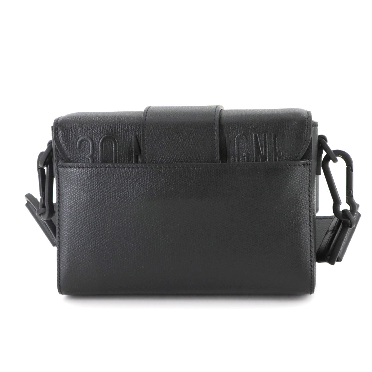 30 Montaigne Box Shoulder Bag Leather Black M9204UMOS